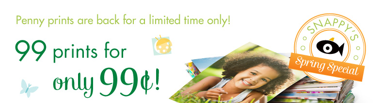 Penny prints are back for a limited time only! - 99 prints for only 99¢!